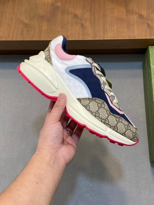 GCCI Trainers with All-Over Monogram Pattern - Multicolour