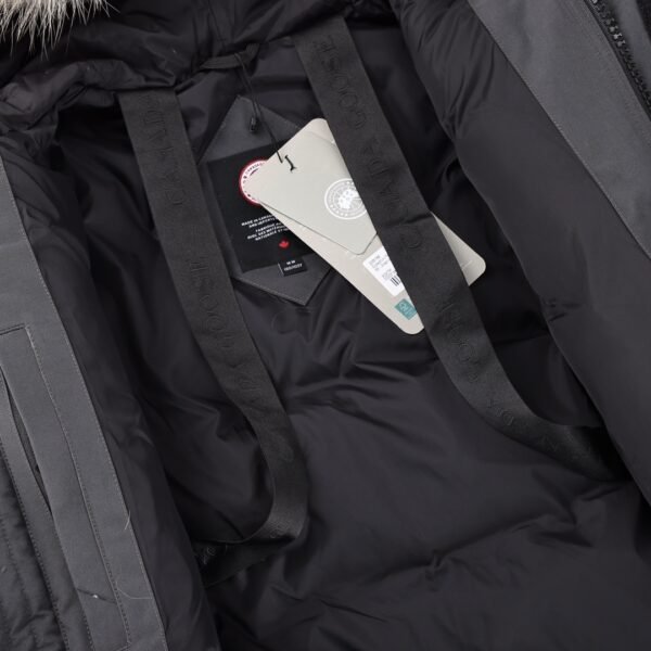 CG Utility Parka Coat with Fur-Trim Hood - Charcoal Grey