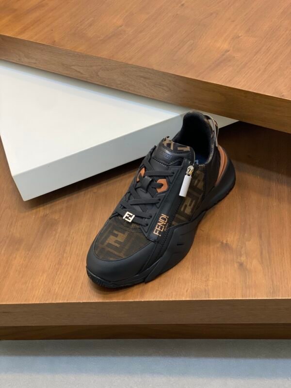 64f97449 FND Monogram Panel Trainers - Black