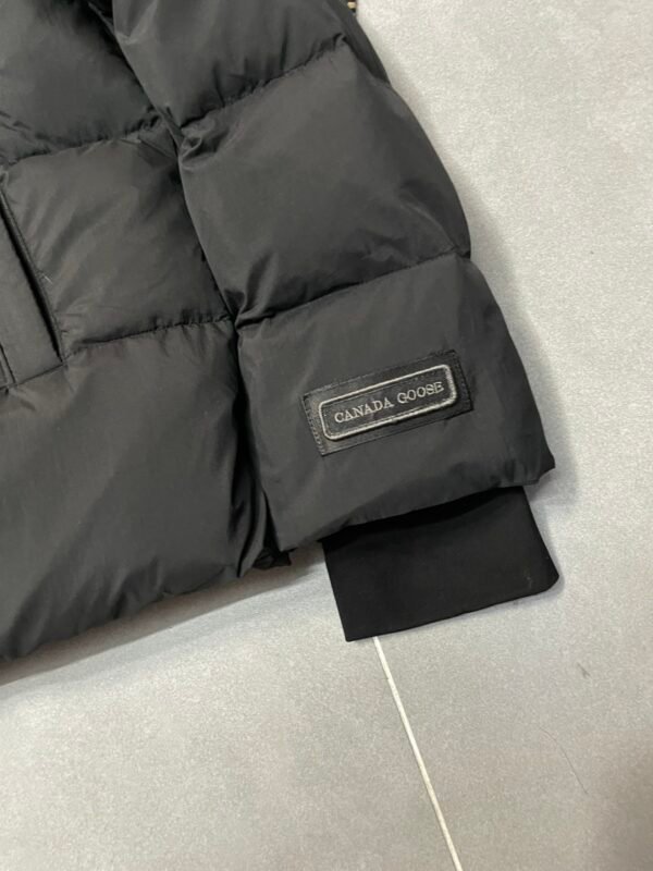 CG Hooded Zip-Up Puffer Jacket - Black