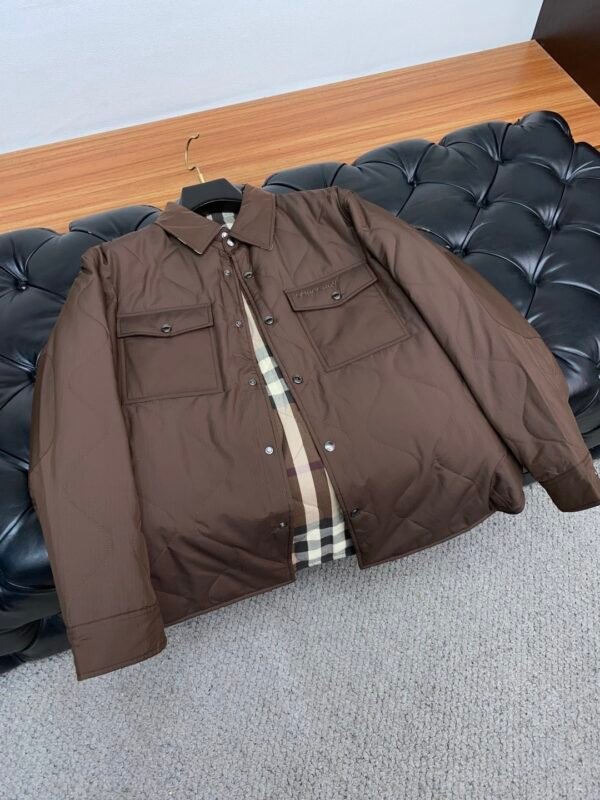 BRBY Quilted Jacket with Snap Buttons