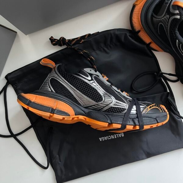 BLNCG  Chunky Trainers with Contrast Accents - Black/Orange