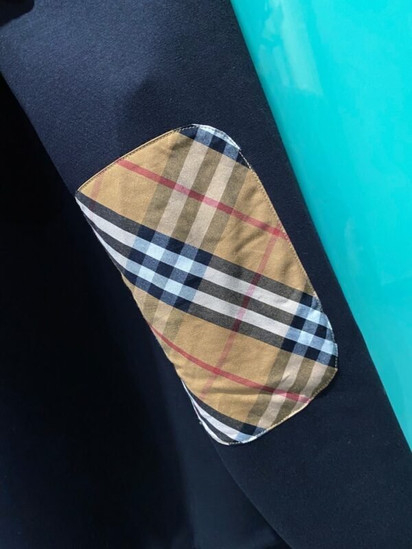 661cb67a BRBY Check Elbow-Patch Hooded Jumper - Black