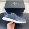 66eb8cf8 PRDA Low-Top Trainers with Contrast Panels - Navy Blue