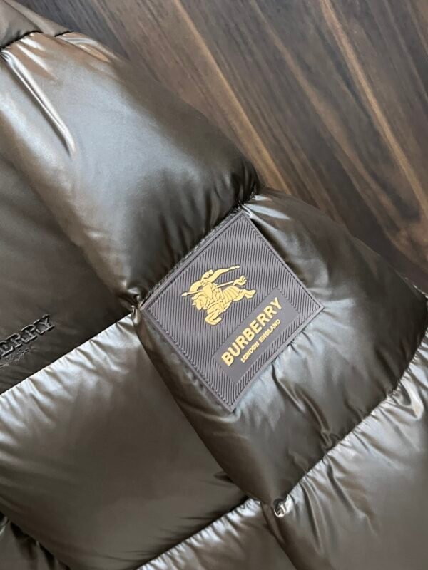 BRBY Hooded Puffer Jacket - Dark Brown