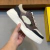 FND Low-Top Trainers with Taupe Details - Brown