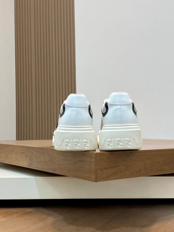 FND Low-Top Trainers With Black Contrast  Details - White