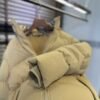 BRBY Hooded Padded Puffer Jacket - Light Beige