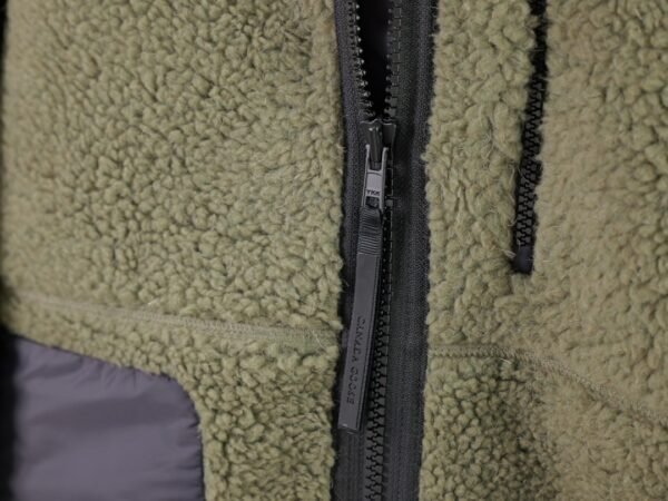 CG Zip-Up Sherpa Fleece Jacket - Olive Green