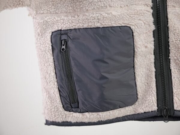 CG Zip-Up Sherpa Fleece Jacket - Blush Beige