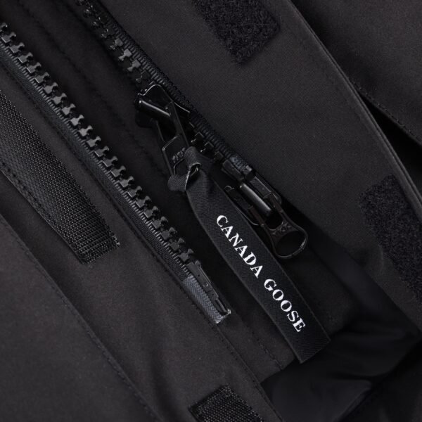 CG Utility Parka Coat with Fur-Trim Hood - Black