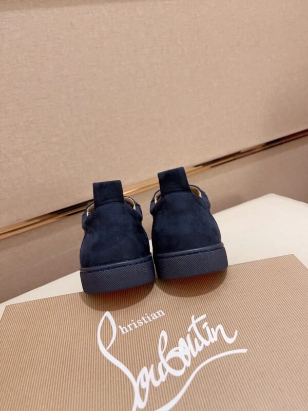 CLB Low-Top Trainers with Studded Toe Detail - Navy Blue