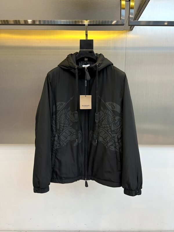 BRBY Hooded Zip-Up Jacket - Black