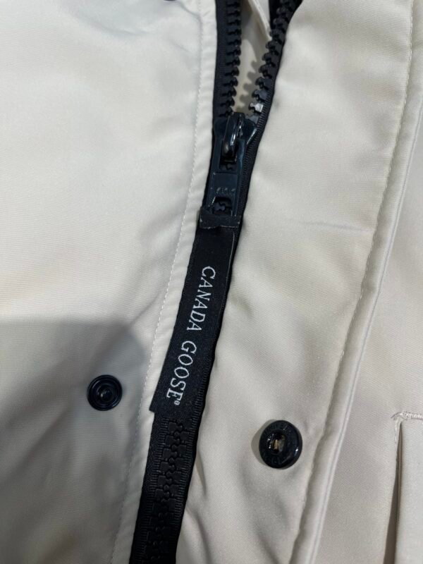 CG Fur-Trim Hooded Jacket with Utility Pockets - Light Beige