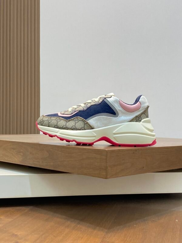 GCCI Trainers with All-Over Monogram Pattern - Multicolour