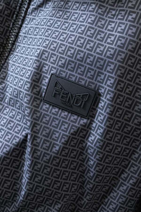 FND All-Over Monogram Hooded Jacket