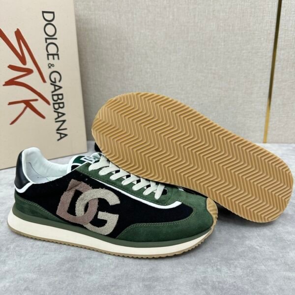 6c6e1dae DG Low-Top Trainers with Green & Black Contrast Panels