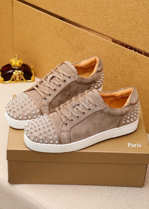6ce7fd7e CLB Low-Top Trainers with Studded Toe Detail - Brown