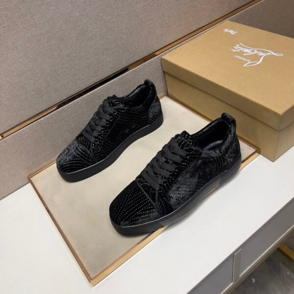 6d2a0a31 CLB Trainers with Textured Dot Pattern - Black