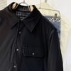 BRBY Check Jacket with Snap Buttons - Black