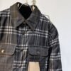 BRBY Check Jacket with Snap Buttons - Black