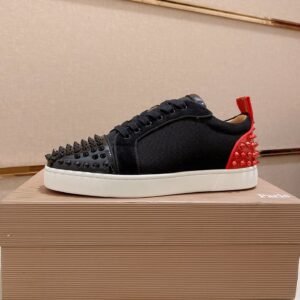 CLB Low-Top Trainers with Studded Toe and Heel Detail - Black