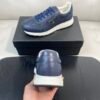 6f219658 PRDA Low-Top Trainers with Contrast Panels - Navy Blue