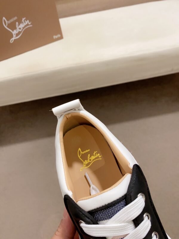 6fd9a69e CLB Trainers with Studded Toe and Check Side Panels - Black