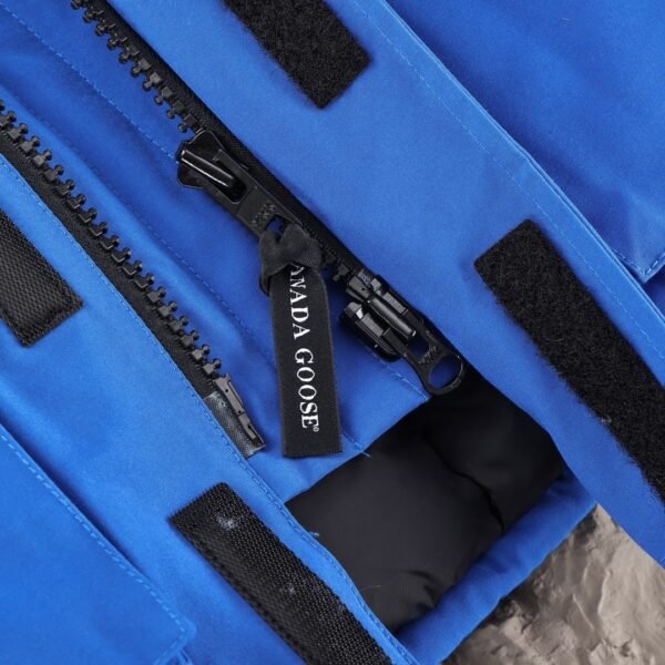 CG Utility Parka Coat with Fur-Trim Hood - Blue