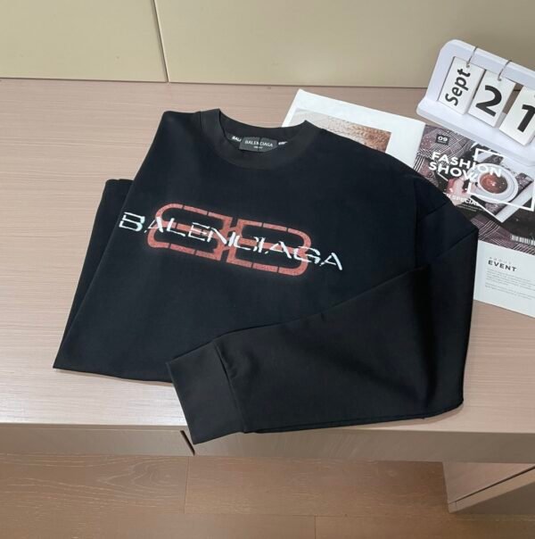 7 BLNCG BB Icon Stencil Crewneck Jumper - Faded Black