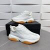 7 AMR Mesh & Suede Gum Sole Bone Runner Trainers – Off-White
