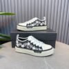 AMR Stars Court Low Mesh & Leather Trainers - Black & White