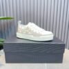 AMR Stars Court Low Mesh & Leather with Glitter Trainers - Alabaster