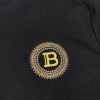 BLMN Gold Tone Logo-Print Long-Sleeve Tee Crewneck Jumper