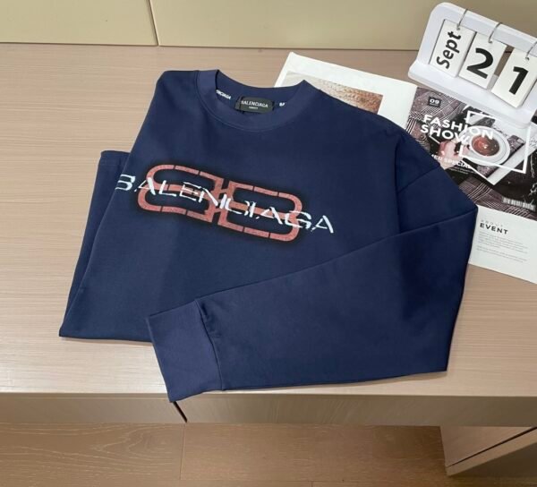 BLNCG BB Icon Stencil Crewneck Jumper – Blue