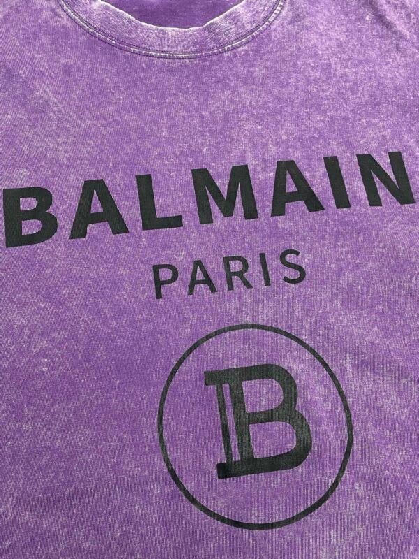 BLMN Paris Logo Washed-Effect Cotton Crewneck T-Shirt