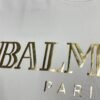 BLMN Paris Gold Foil Logo Crewneck Cotton T-Shirt