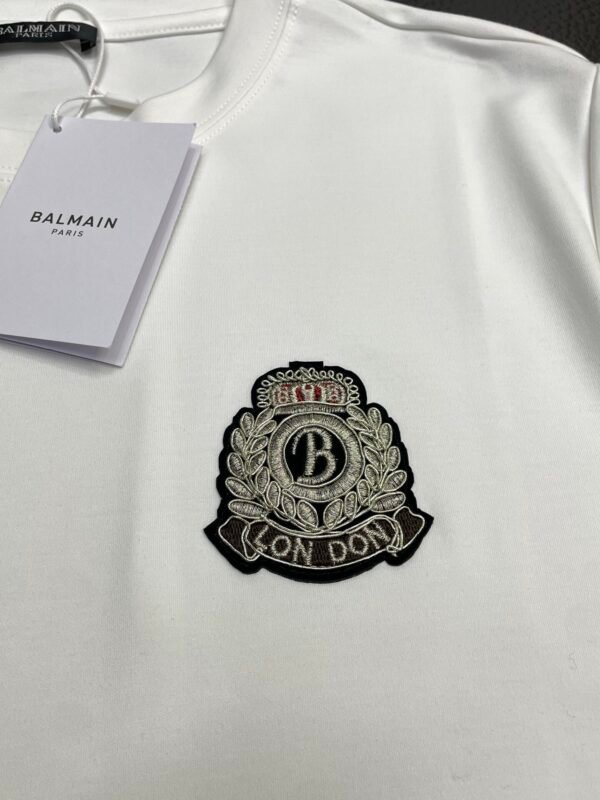 BLMN London Silver Bullion Crest Badge Logo T-Shirt