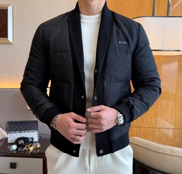 VRSC Jeans Couture Quilted Puffer Jacket - Black