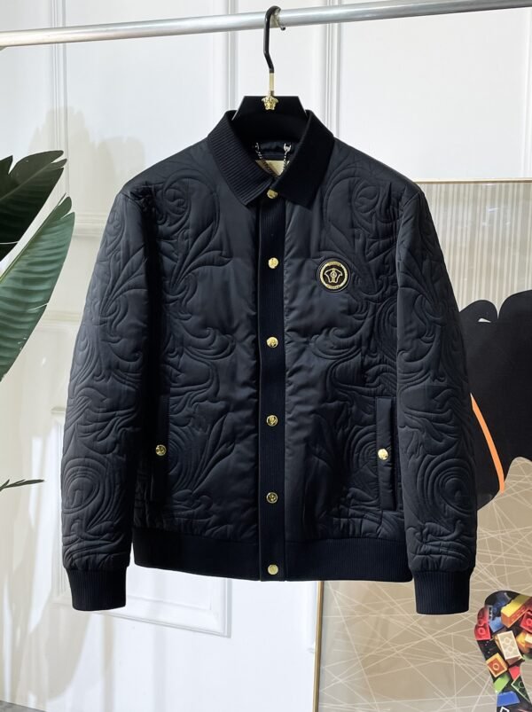 VRSC Quilted Barocco Bomber Jacket - Gold Buttons
