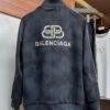 BLNCG Cardigan Long-Sleeve Zip-Up Jacket- Black