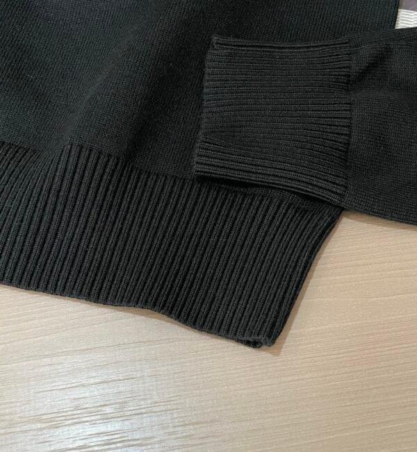 VRSC Jeans Couture with Embroidered Logo & Yellow Stripes Jumper - Black