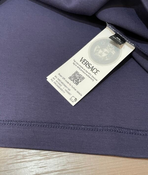 VRSC Gold-Tone Medusa Embossed Logo Slim-Fit Knit Jumper – Navy Blue