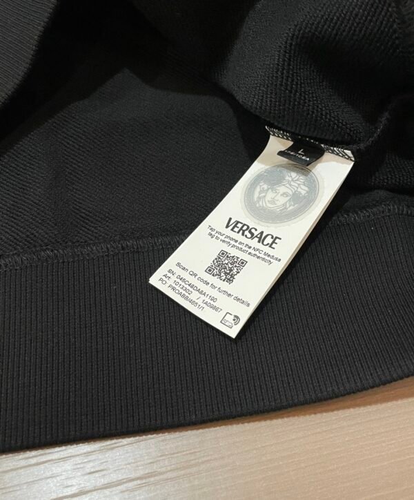 VRSC Tonal Medusa Crewneck Cotton Jumper – Black