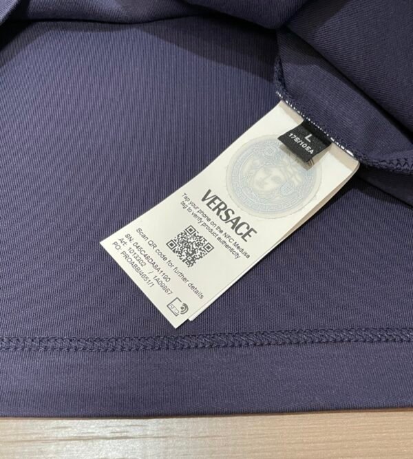 VRSC Metallic Medusa Head Print Cotton Jumper - Blue