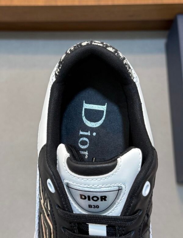 DXR CD Leather Trainers – Black & White