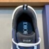 DXR Technical Mesh & Leather Trainers – Blue & Black
