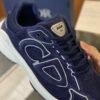 7 DXR CD Navy Blue Suede & Technical Mesh Trainers