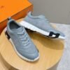 HRMS Leather & Suede Trainers – Grey