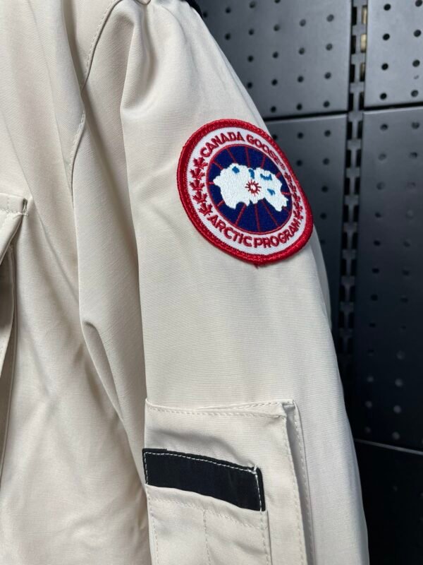 CG Utility Parka Coat with Fur-Trim Hood - White